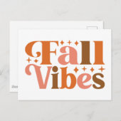 Fall Vibes Postkarte (Vorne/Hinten)