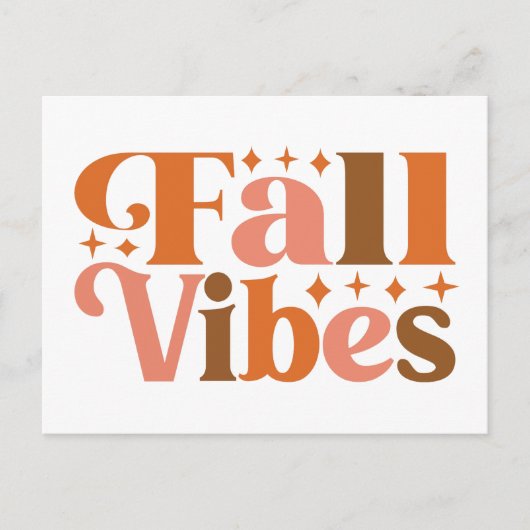 Fall Vibes Postkarte (Vorderseite)