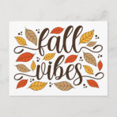 Fall Vibes Postkarte (Vorderseite)