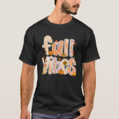 Fall Vibes Pumpkin Coquette Bow Autumn Leaves als T-Shirt (Vorderseite)