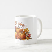 Fall Vibes Pumpkin - Gemütlicher Herbst Kaffeetasse (VorderseiteRechts)