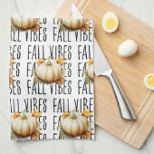 Fall Vibes Pumpkin | Herbst Geschirrtuch (Viertel Falte)