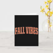 Fall Vibes Pumpkin Saison Erntedank Herbstleav Karte (Gelbe Blume)
