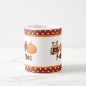 Fall Vibes Pumpkin Spice Football Kaffeetasse (Mittel)