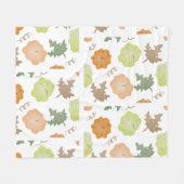 Fall Vibes Pumpkin Theme Fleecedecke (Vorderseite (Horizontal))