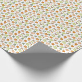 Fall Vibes Pumpkin Theme Geschenkpapier (Ecke)