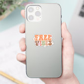 Fall Vibes Retro Groovy Aufkleber (Telefon)