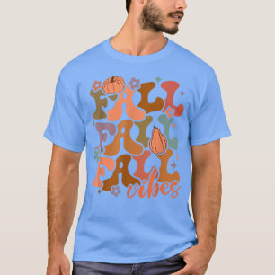 Fall Vibes Retro Groovy Pumpkin Gewürzpumpen Fall T-Shirt