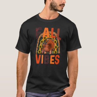 Fall Vibes Retro Pumpkin Gewürzkaffee im Herbst al T-Shirt