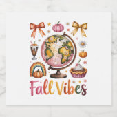 Fall Vibes Schaumweinetikett (Einzelnes Label)