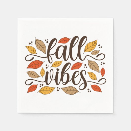 Fall Vibes Serviette (Vorderseite)