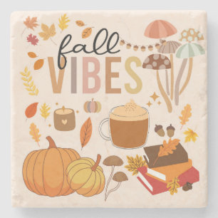 Fall Vibes Steinuntersetzer