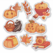 Fall Vibes Sticker (Vorderseite)