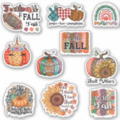 Fall Vibes Stickers Pack Aufkleber (Vorderseite)
