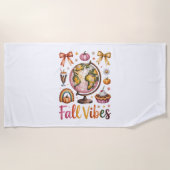 Fall Vibes Strandtuch (Vorderseite)