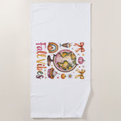 Fall Vibes Strandtuch (Vorderseite)