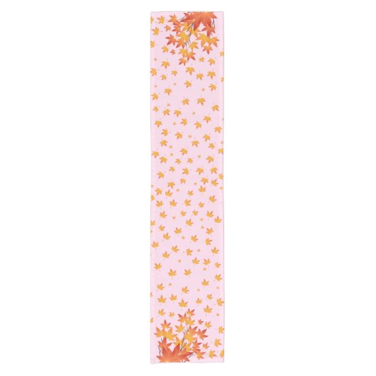 Fall Vibes Table Runner Kurzer Tischläufer (Vorderseite)