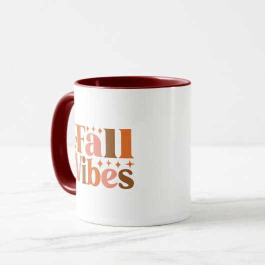 Fall Vibes Tasse (Vorderseite Links)