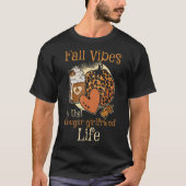 Fall Vibes That Cougar Girlfriend Life Proud Girlf T-Shirt (Vorderseite)