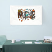 Fall Vibes that Nurlife Nurse Fall Saison Autum Banner (Messeveranstaltung)