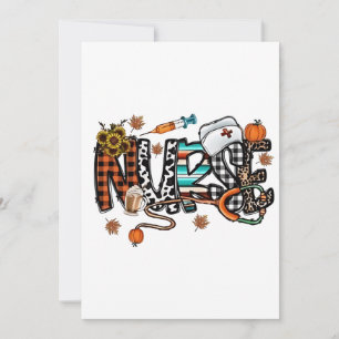 Fall Vibes that Nurlife Nurse Fall Saison Autum Dankeskarte