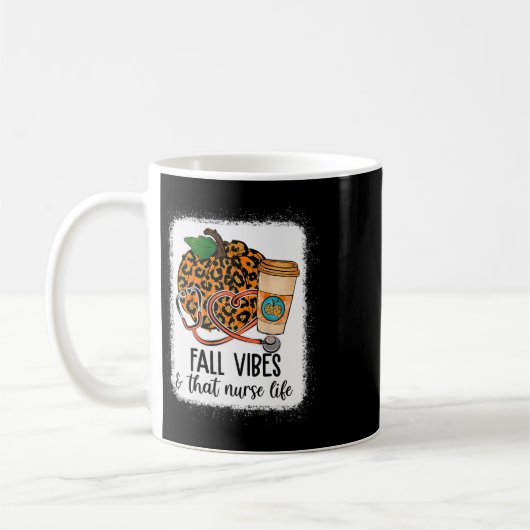 Fall Vibes that Nurlife Nurse Fall Saison Autum Kaffeetasse (Links)