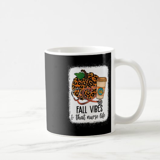 Fall Vibes that Nurlife Nurse Fall Saison Autum Kaffeetasse (Rechts)