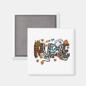 Fall Vibes that Nurlife Nurse Fall Saison Autum Magnet (Vorderseite/Rückseite)