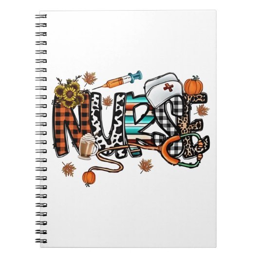 Fall Vibes that Nurlife Nurse Fall Saison Autum Notizblock (Vorderseite)