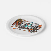 Fall Vibes that Nurlife Nurse Fall Saison Autum Pappteller (Schrägansicht)