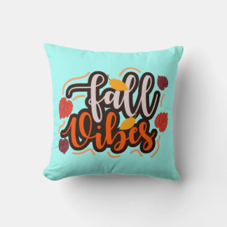 Fall Vibes Throw Pillow Kissen