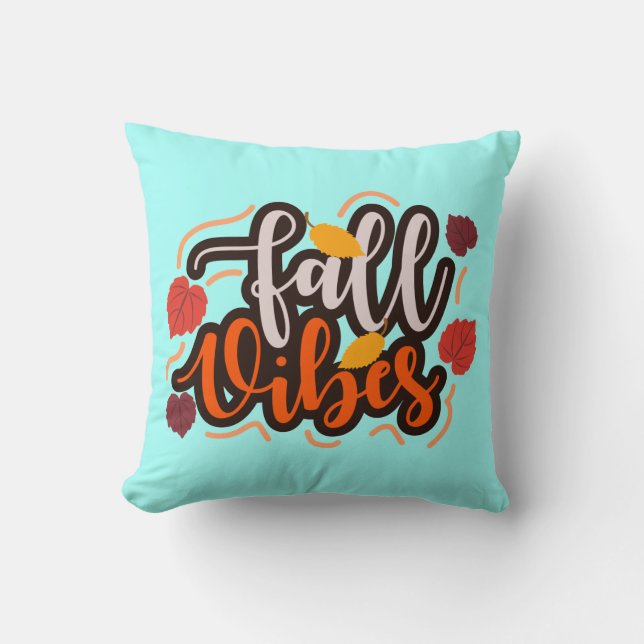 Fall Vibes Throw Pillow Kissen (Vorderseite)