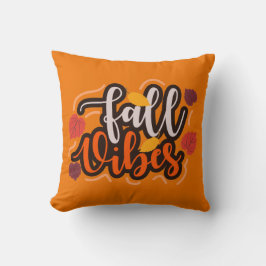 Fall Vibes Throw Pillow Kissen