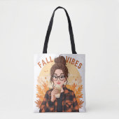 Fall Vibes Tote Tasche (Vorderseite)