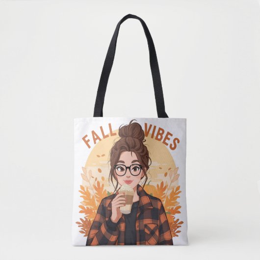 Fall Vibes Tote Tasche (Vorderseite)