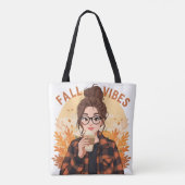 Fall Vibes Tote Tasche (Rückseite)