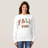 Fall Vibes Trendy Herbst Varsity Sweatshirt (Vorne ganz)