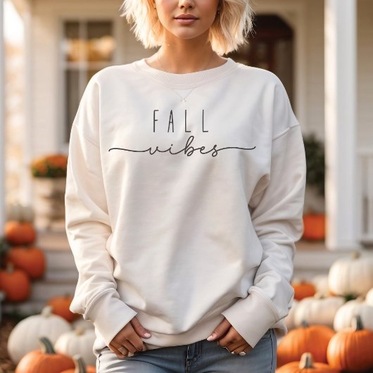 Fall Vibes Trendy Minimalistisch Sweatshirt