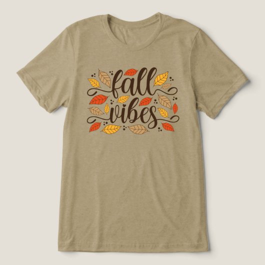 Fall Vibes Tri-Blend Shirt (Design Vorderseite)