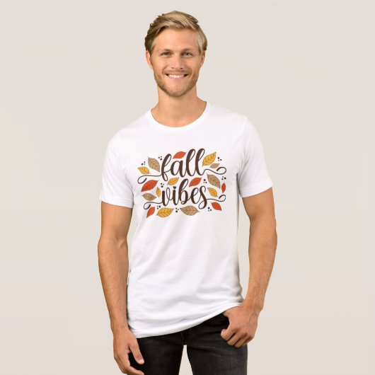 Fall Vibes Tri-Blend Shirt (Vorderseite voll)