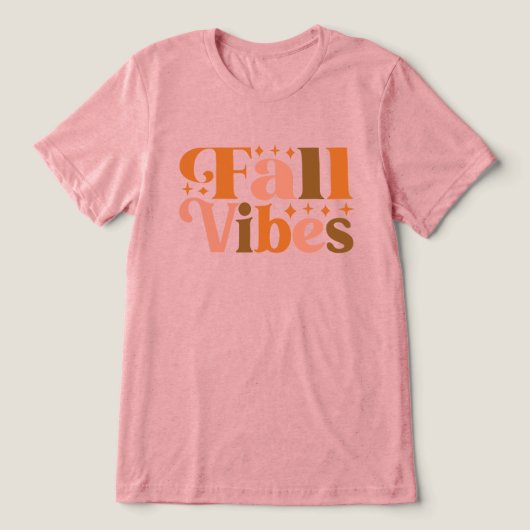 Fall Vibes Tri-Blend Shirt (Design Vorderseite)