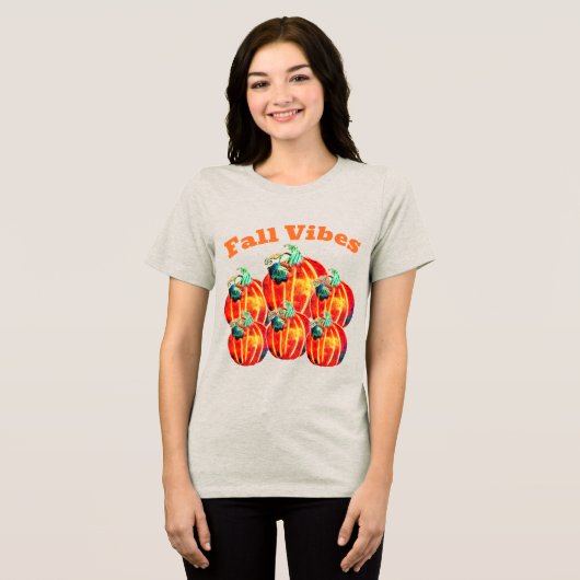 Fall Vibes Tri-Blend Shirt (Vorderseite voll)