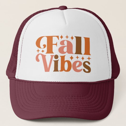 Fall Vibes Truckerkappe (Vorderseite)