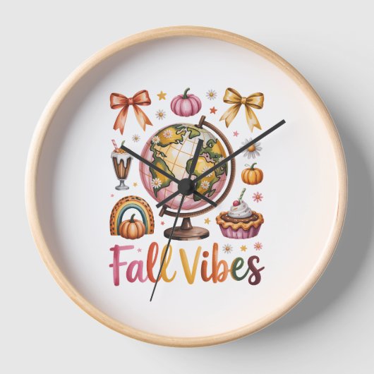 Fall Vibes Uhr (Vorderseite)