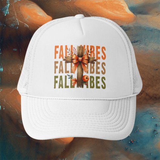 Fall Vibes und Cross Trucker Hat Truckerkappe