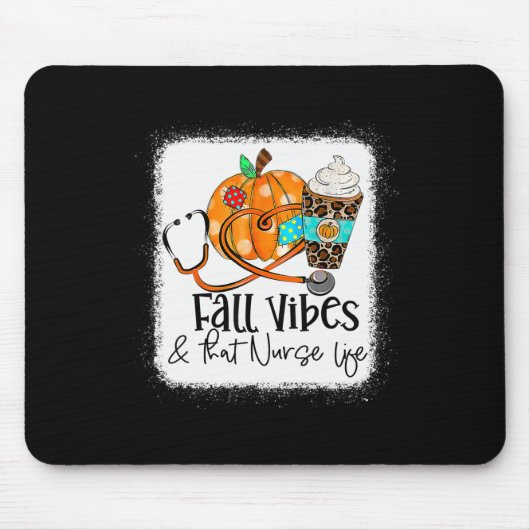Fall Vibes und die Krankenschwester fallen unter Mousepad (Vorne)
