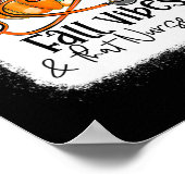 Fall Vibes und die Krankenschwester fallen unter Poster (Ecke)