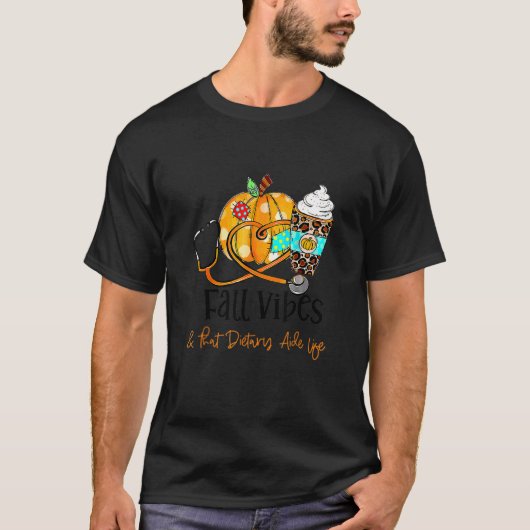 Fall Vibes und diese Diäthilfe Leben Kürbiskrebs T-Shirt (Vorderseite)