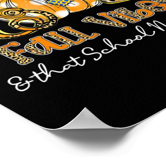 Fall Vibes und dieser Schule Krankenversicherung L Poster (Ecke)