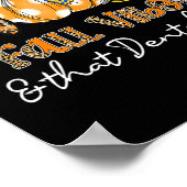 Fall Vibes und dieser Zahnarztzahnkürbis fallen Poster (Ecke)